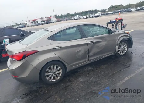 2015 Hyundai Elantra Se из США, поврежденный, VIN 5NPDH4AE1FH616796